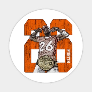 Clinton Portis Denver Sketch The Belt Magnet